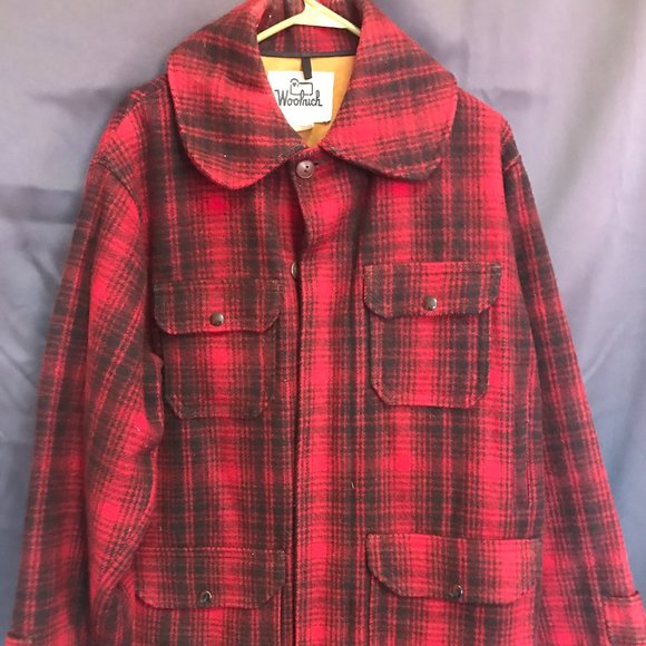 Vintage Woolrich Red Buffalo Plaid Wool 